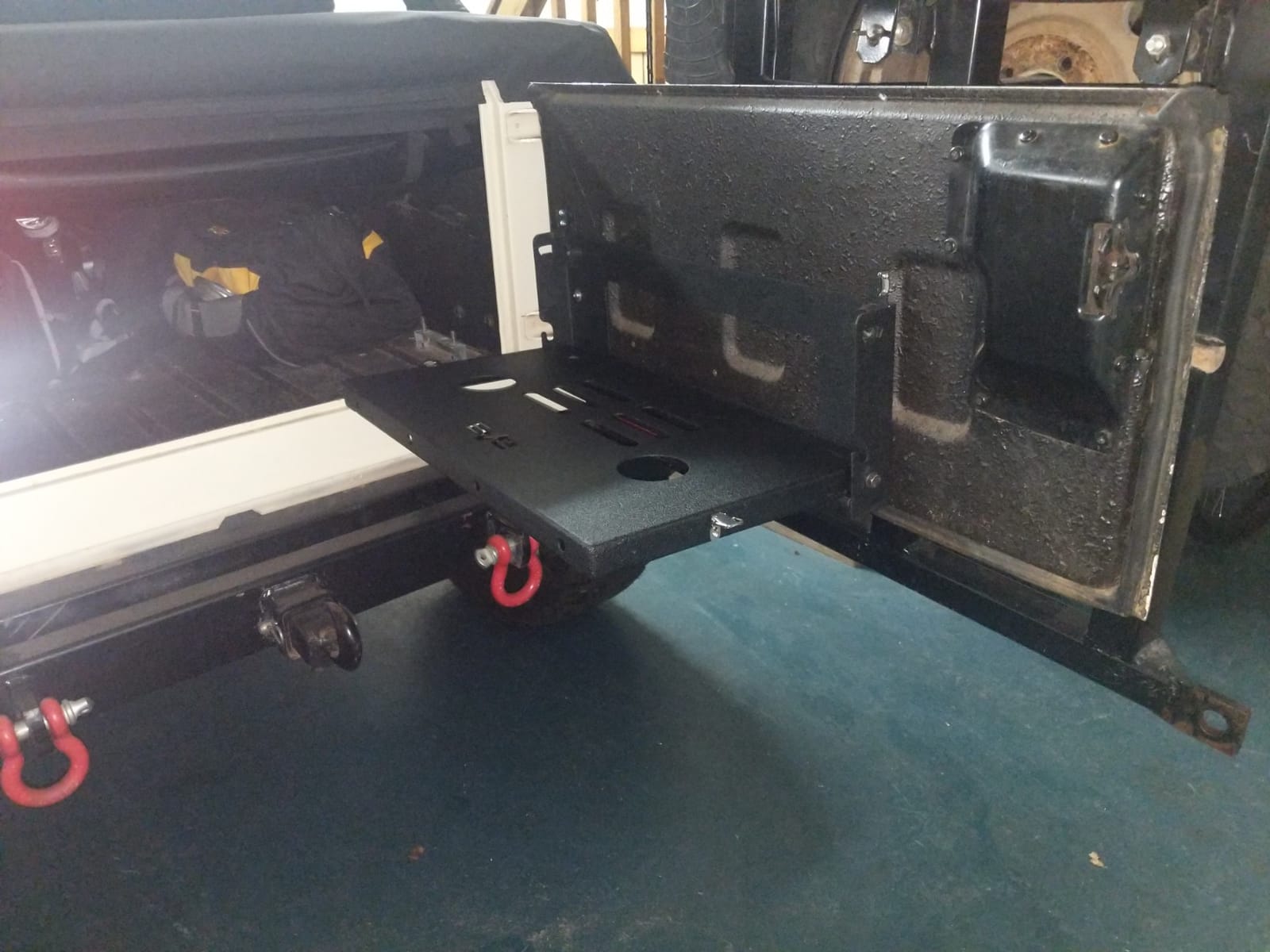 EAG Metal Tailgate Table Cargo Storage Rack Shelf Compatible with 07-18 Wrangler JK customer photo 2