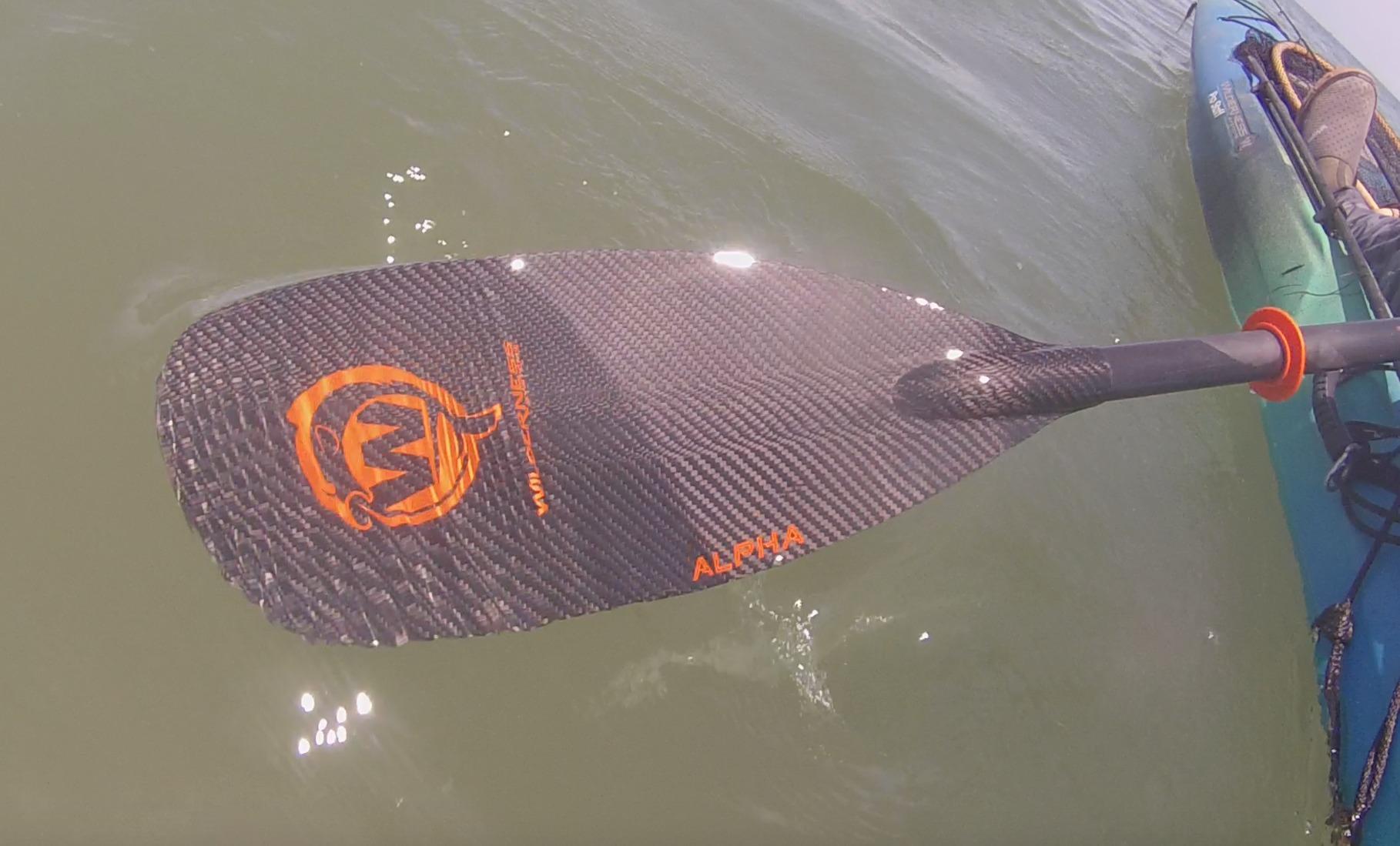 Wilderness Systems Alpha Angler Carbon Kayak Fishing Paddle | Carbon Fiber Blade |Adjustable Carbon Fiber Shaft (240-260cm), Black customer photo 2