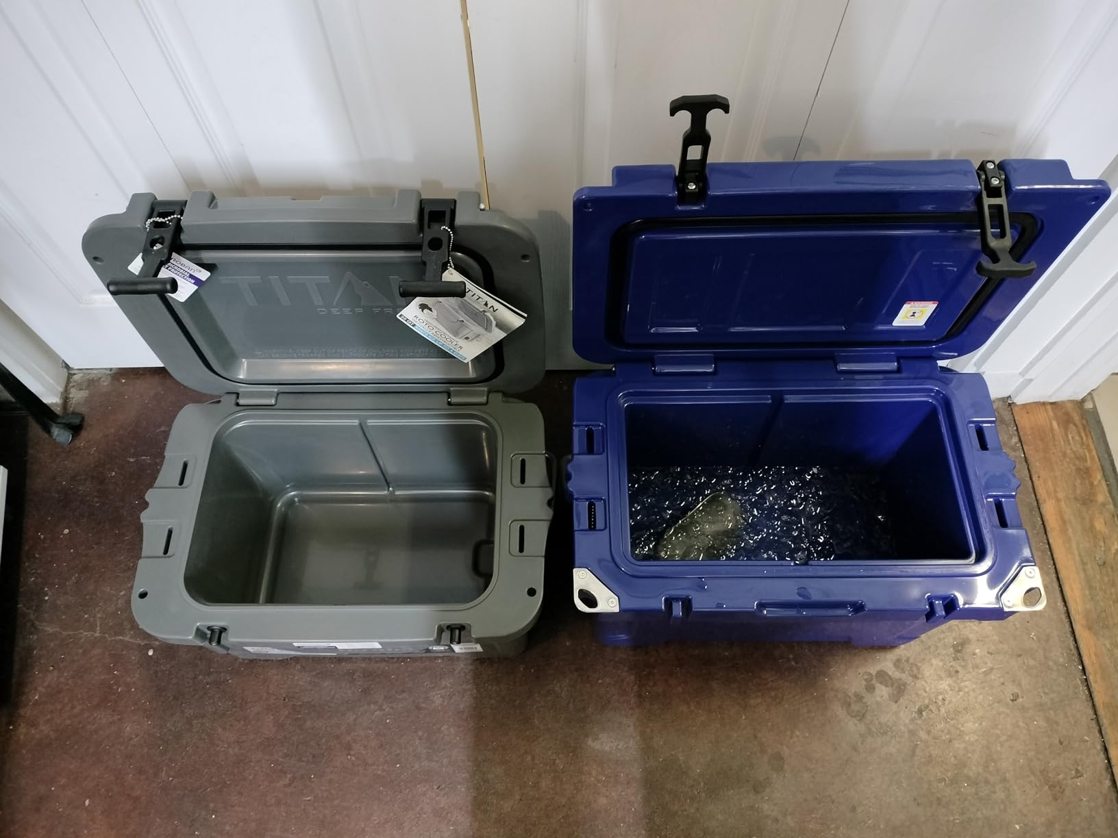 Titan Hard Ice Chest Cooler Roto Cooler with Microban Protection and Deep Freeze Insulation customer photo 1