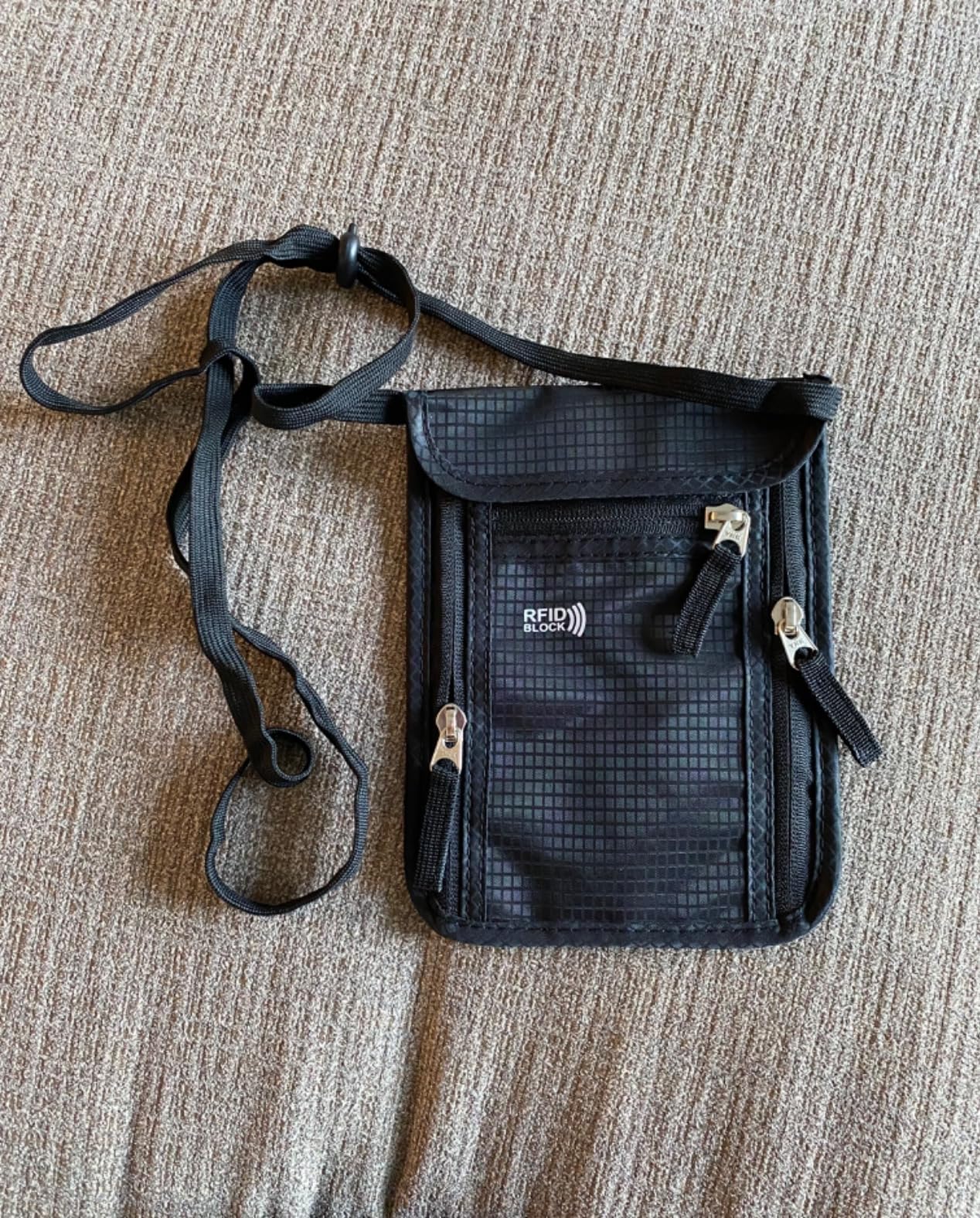 Travel Pouch Neck Wallet Family Passport Holder Organizer Case with RFID Blocking customer photo 1