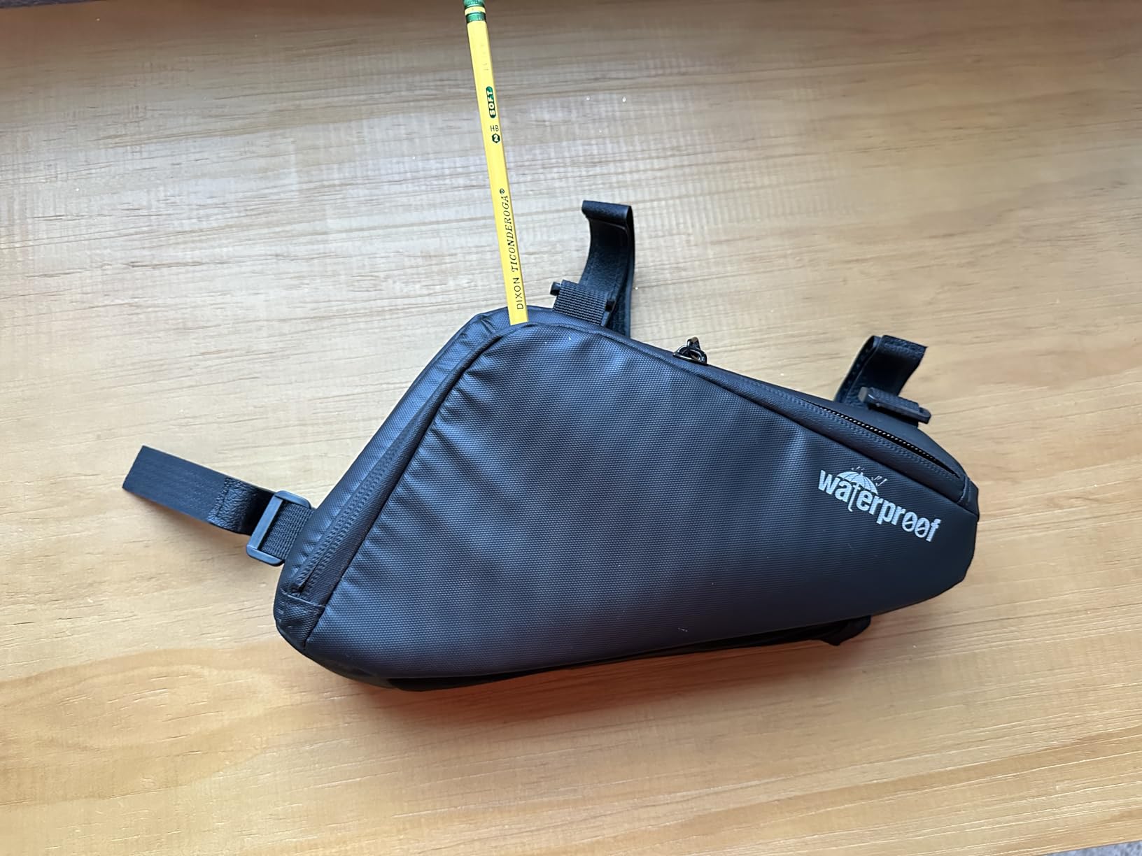 NDakter Bike Frame Bag, 2L Waterproof Bicycle Triangle Bag, Storage Pouch for Cycling Accessories, Front Tube Pack for Mountain Road Commute Bikes customer photo 1