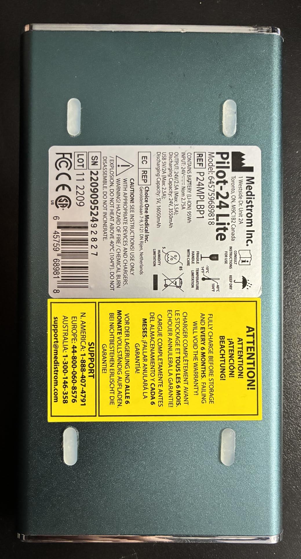 Pilot-24 Lite 95Wh CPAP Battery Backup Power for 24V CPAP Machines | TSA & FAA Approved, Up to 16Hr Runtime, Travel & Camping customer photo 1
