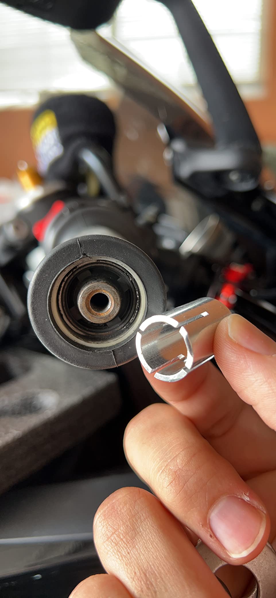 KIMISS Universal 7/8in 22mm CNC Aluminum Handlebar Brake Clutch Lever Hand Guard for Motorcycle customer photo 1