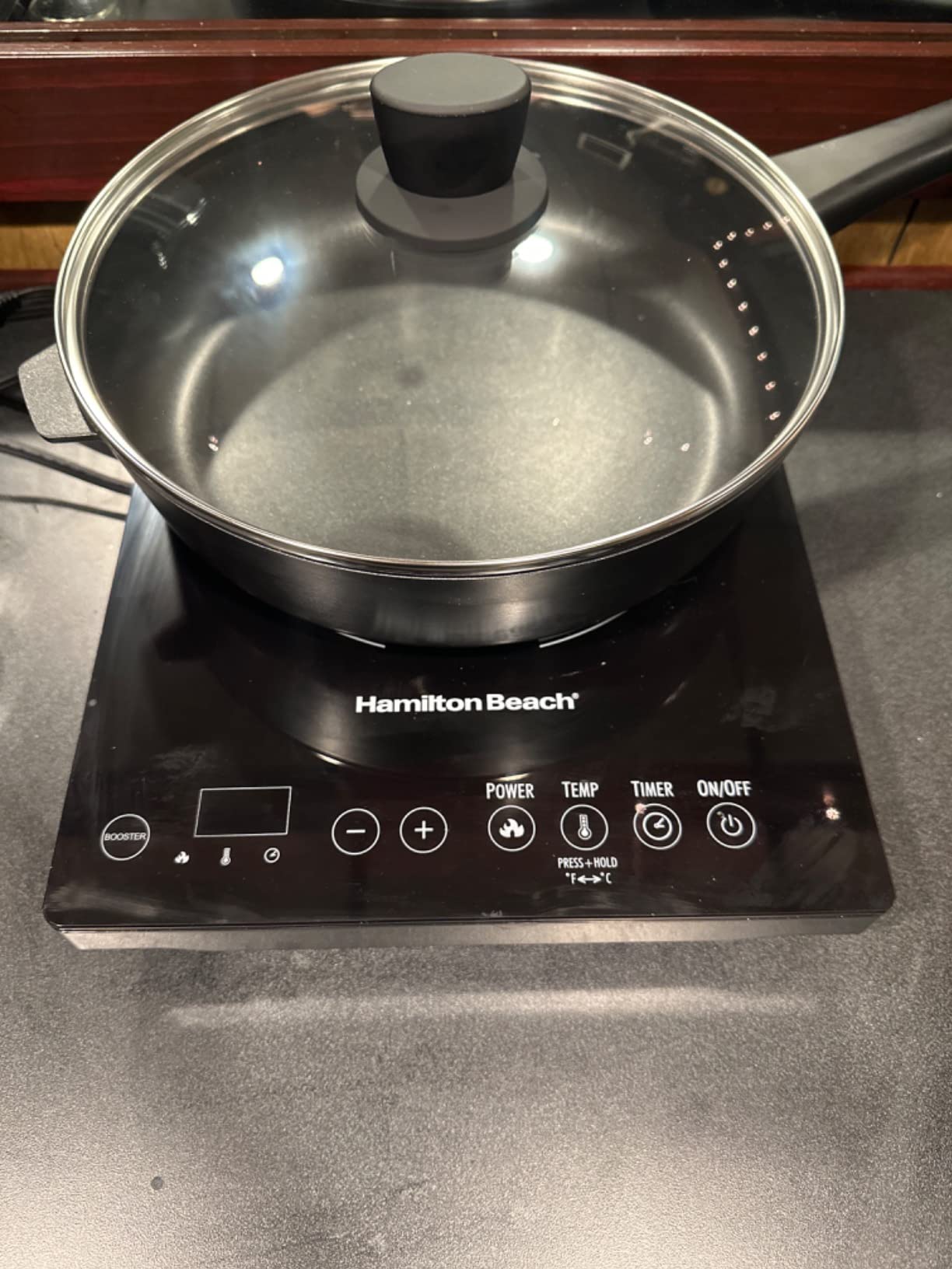 Hamilton Beach Portable Single Induction Cooktop With Fast Heating Mode customer photo 2
