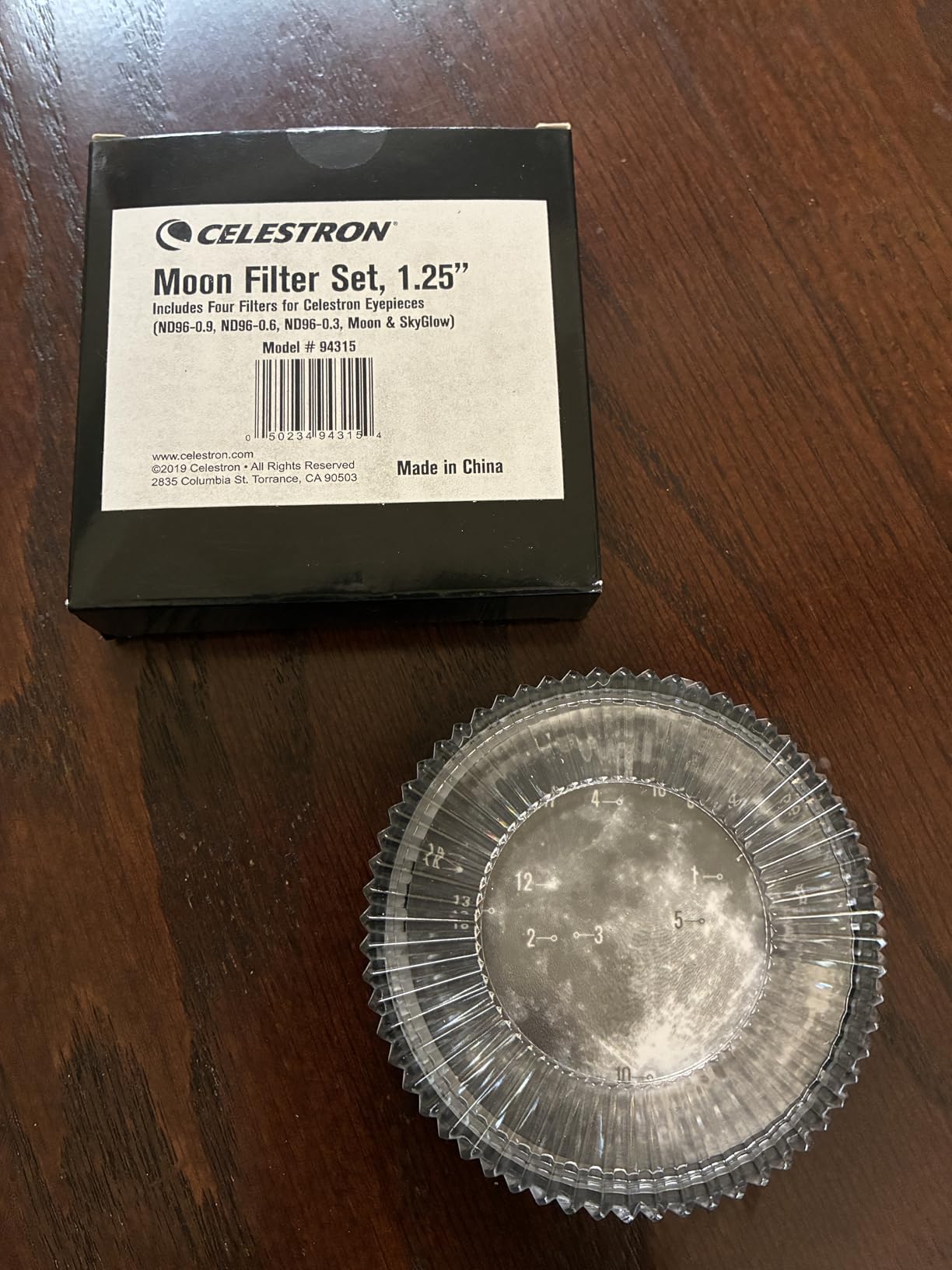 Celestron Moon Filter Set - Neutral Density & Sky Glow Filters - Moon Map | Complete Moon Filter Kit with Moon Map customer photo 2