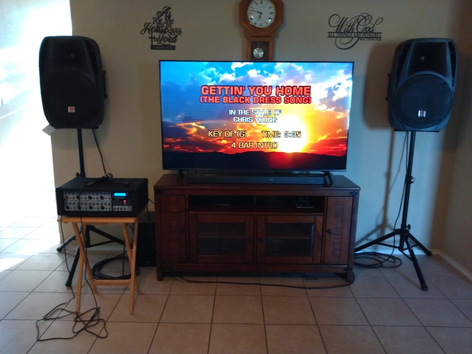 Rockville RPG2X10 V2 10 in Package PA System 200W RMS / 800W Peak, 4-Channel Powered Mixer with Bluetooth, 2 Speakers, 2 Stands, 2 RMM-XLR Mics, USB SD MP3, for DJ Karaoke Events customer photo 2