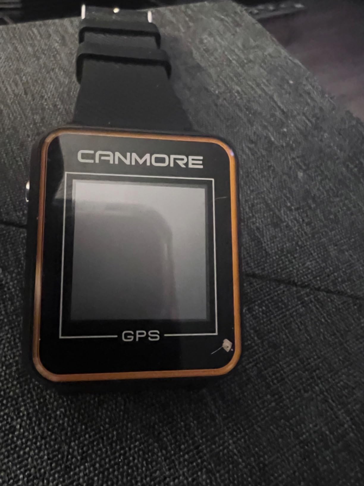 CANMORE TW353 Golf GPS Watch, Preloaded Courses, Black/Orange, High Contrast LCD Display, Preloaded with 41,000+ Worldwide Courses, Lightweight Breathable Design for Men and Women customer photo 1
