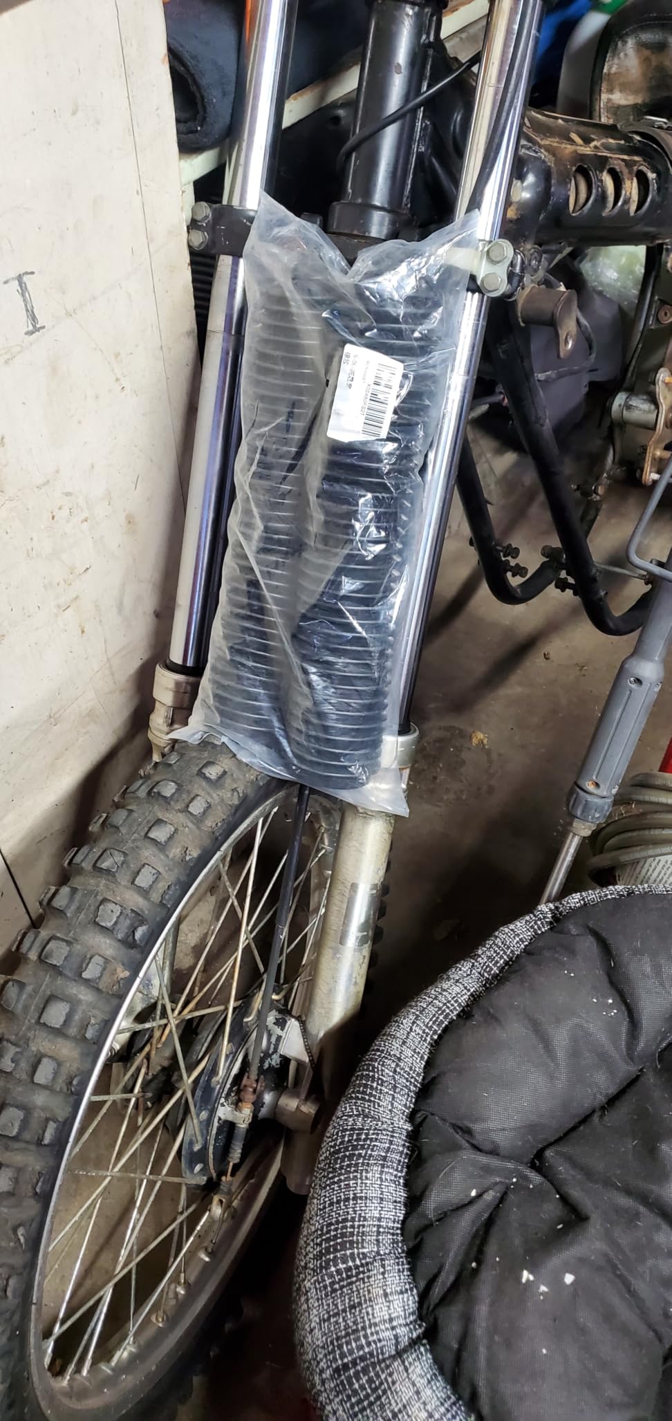 Motorcycle Front Fork Boots Shock Universal Absorber Covers Protector Rubber Dust Gator Guard Gaiters For Most Dirt Bike (Black) customer photo 1
