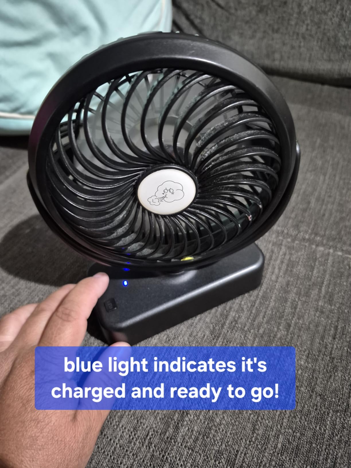 AMACOOL Portable Camping Fan with LED Lantern- 40H Work Time Rechargeable customer photo 1