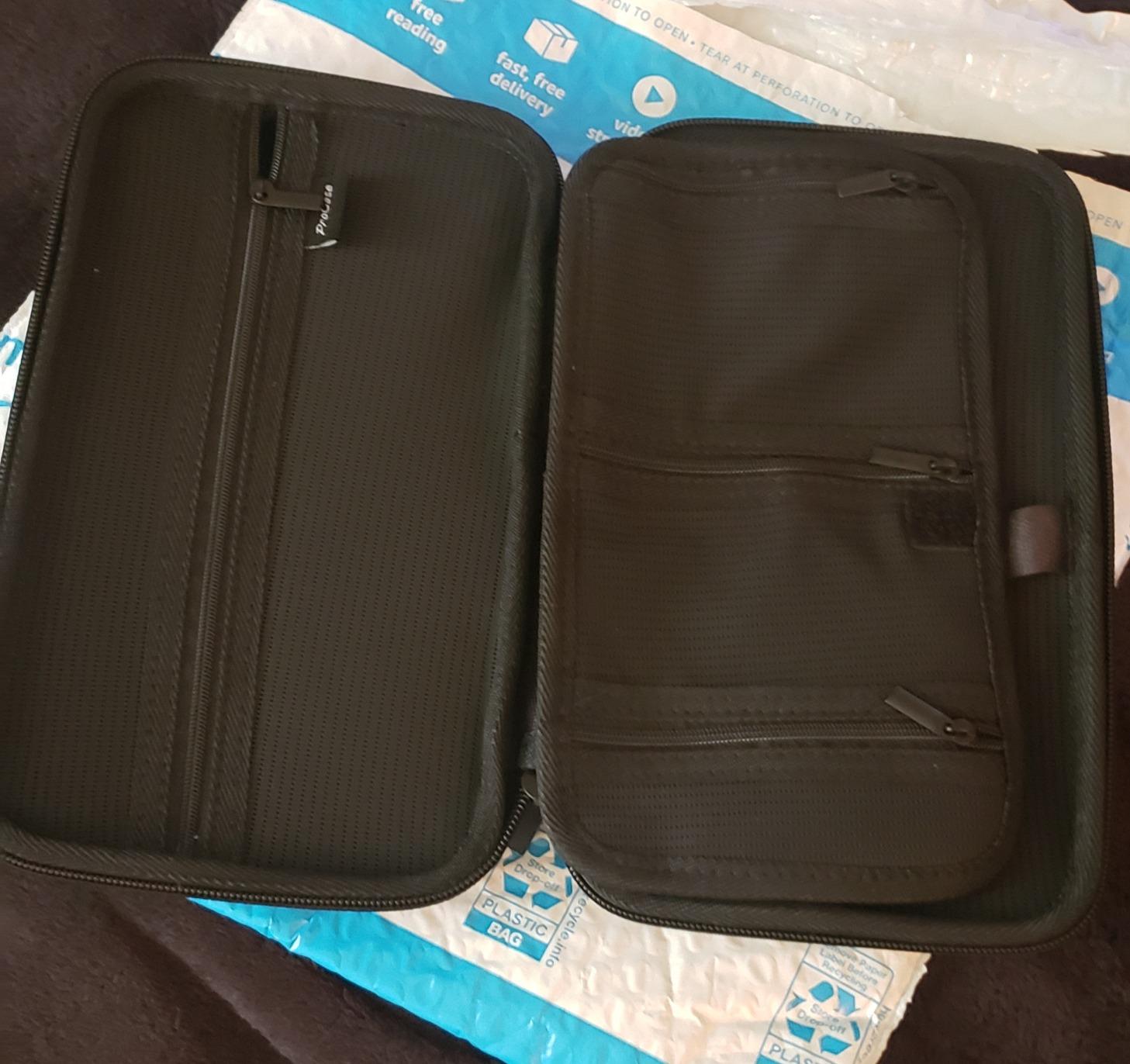 ProCase Large Hard Travel Electronic Organizer Case for MacBook Power Adapter Chargers Cables Tech Organizer Hard Drive USB Flash Disk SD Card Portable Electronics Accessories Bag -Black customer photo 2
