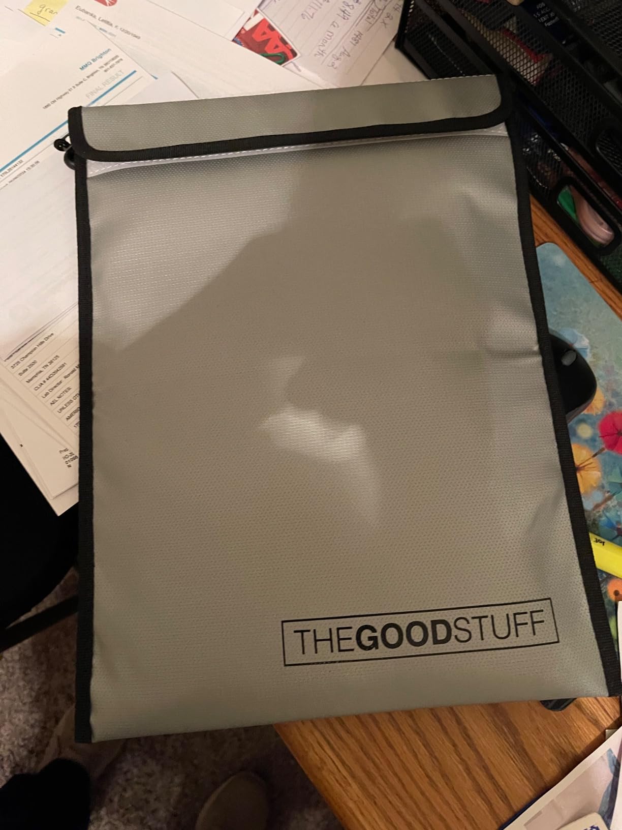 The Good Stuff Fireproof Document Bag Legal Size: 15