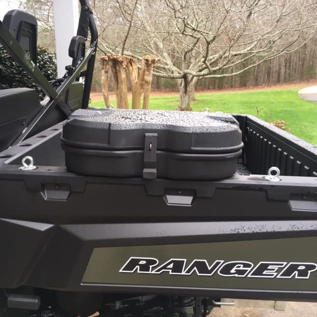 KEMIMOTO UTV Bed Storage Box 5.5GAL Compatible with Polaris Ranger General | 21L Black Bed Toolbox,Low-Density Polyethylene Cargo Box, Compatible with Ranger 1000/XP 900 570 500 2016-2026 customer photo 1