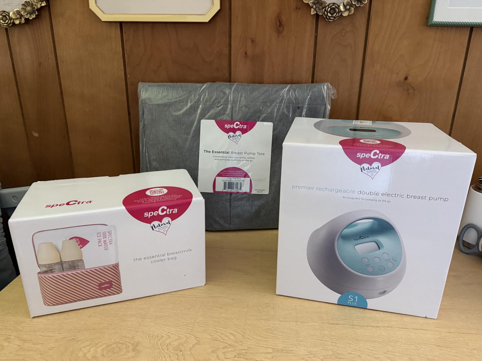 Spectra Baby S1 Plus Electric Breast Milk Pump with Tote, Bottles & Cooler | Portable Rechargeable Electric Breast Pump Bundle with Tote Bag, Breast Milk Bottles & Cooler for Baby Feeding customer photo 2