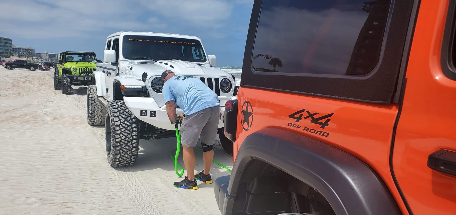 Grip 20 ft x 7/8 in Kinetic Energy Recovery Rope - Breaking Capacity: 21,970 lbs - Truck, ATV, Jeep, UTV, Tractor - Emergency, Towing, Offroad Recovery in Sand, Snow, Mud - Mesh Storage Bag customer photo 2