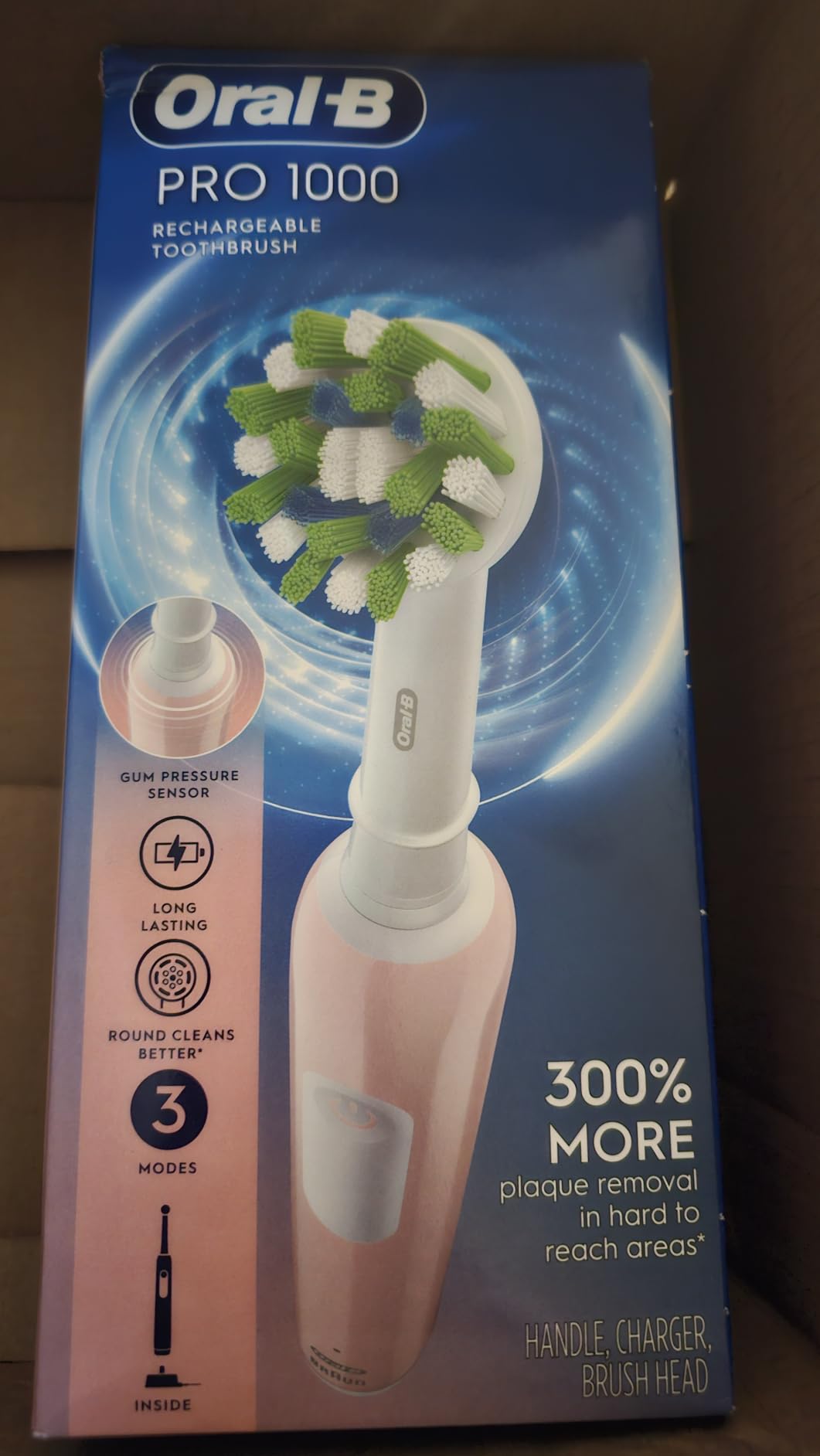 Oral-B Pro 1000 Rechargeable Electric Toothbrush, Pink customer photo 1