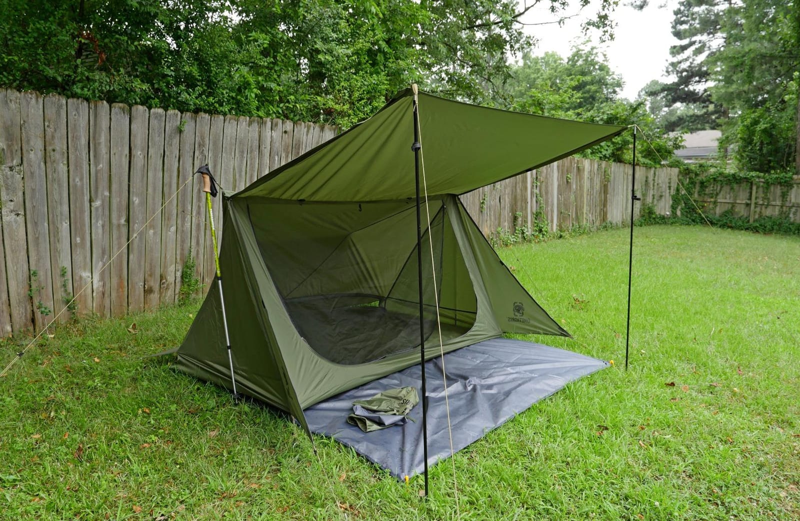 OneTigris Backwoods Bungalow Bushcraft Shelter 2.0, Ultralight Backpacking Tent with with Porch for Camping Hiking Backpacking Motorcycle Kayak Bushcrafters customer photo 1