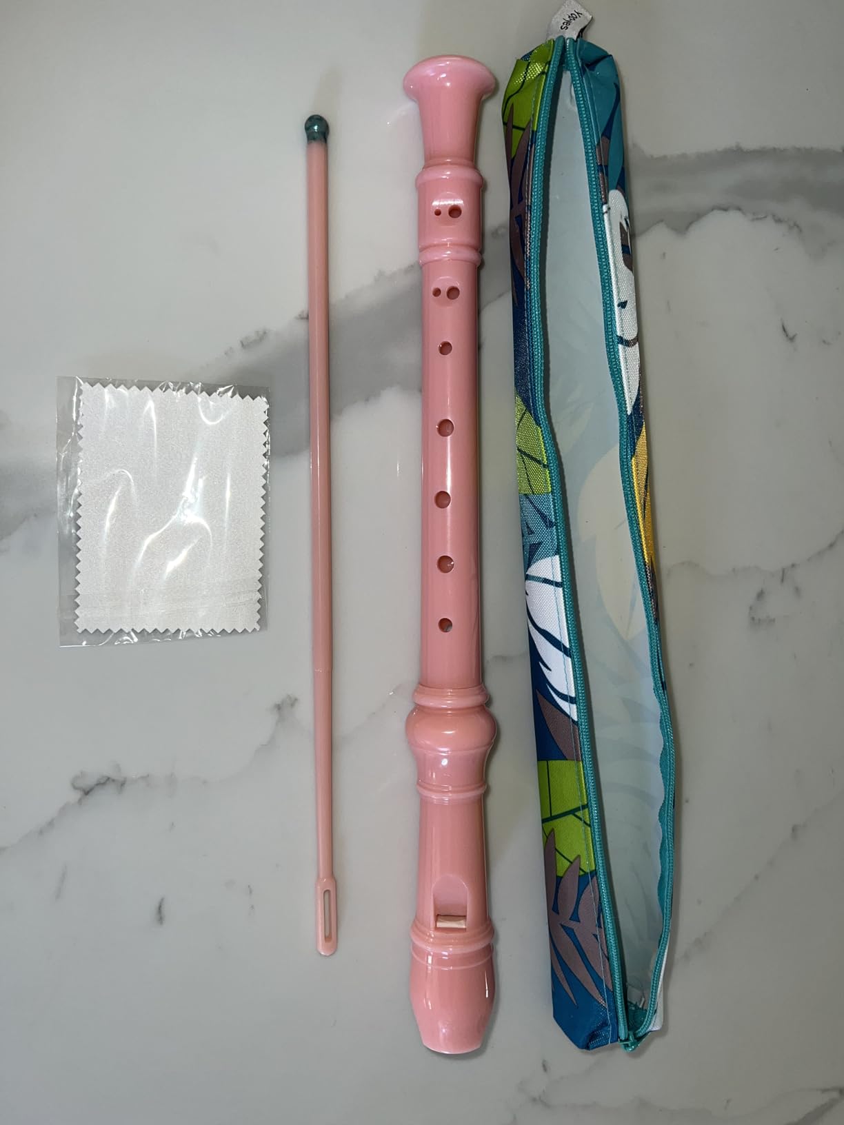 Descant Soprano Recorder Music Recorder Instrument for Kids Flute Kids Recorder with Cleaning Rod + Case Bag customer photo 1