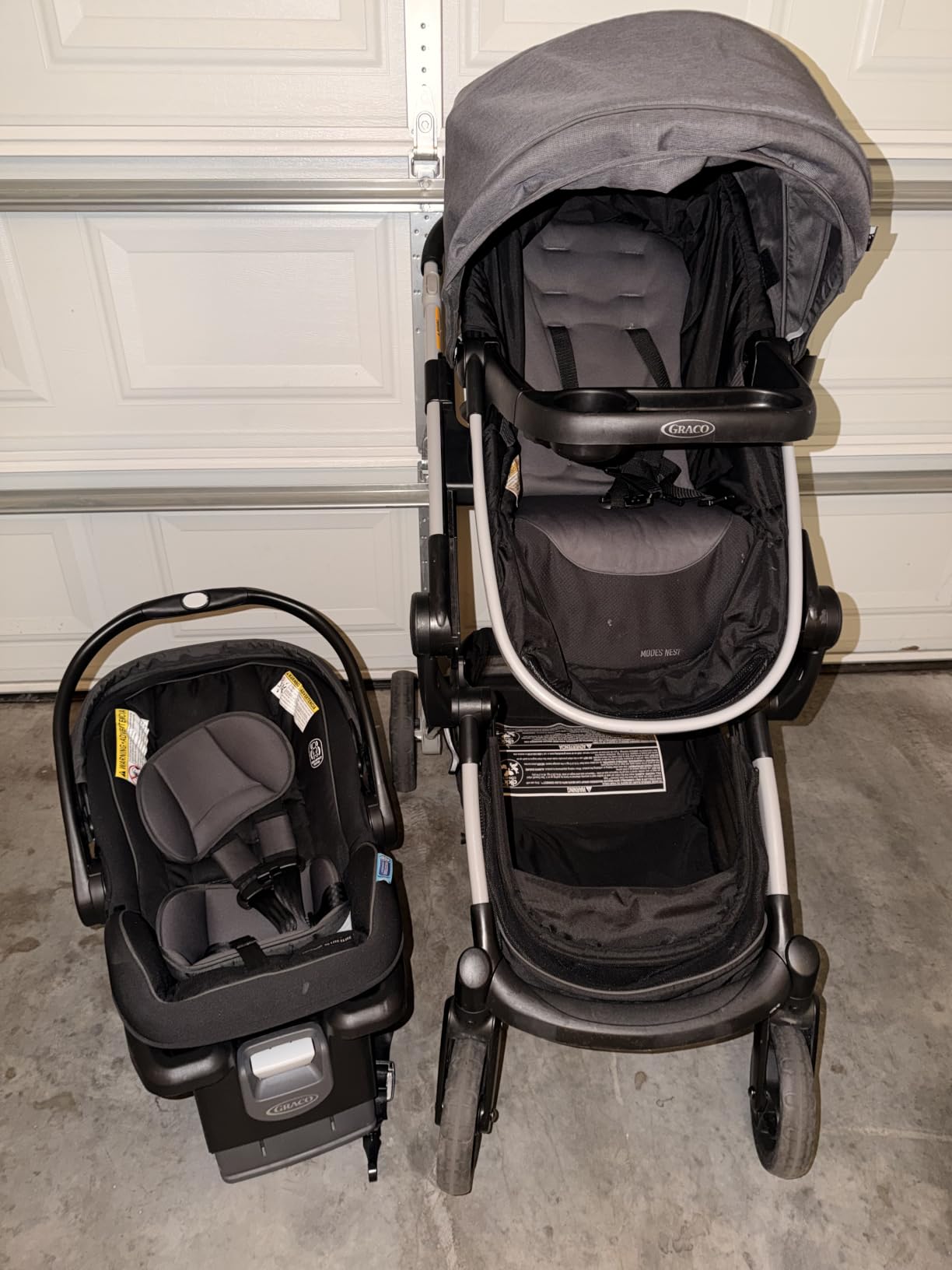 Graco Modes Nest Travel System, 3-in-1 Modular Carseat Stroller Combo with SnugRide DLX Infant Car Seat | Sullivan customer photo 1