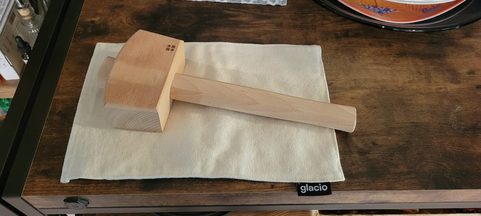 Ice Mallet and Lewis Bag Set, Wooden Hammer & Canvas Bag for Crushed Ice | Heavy Duty Canvas, Solid Wood Mallet, Reusable Bar Tool, Crushed Ice for Whiskey Cocktails & Mojitos, Home Bartending customer photo 2