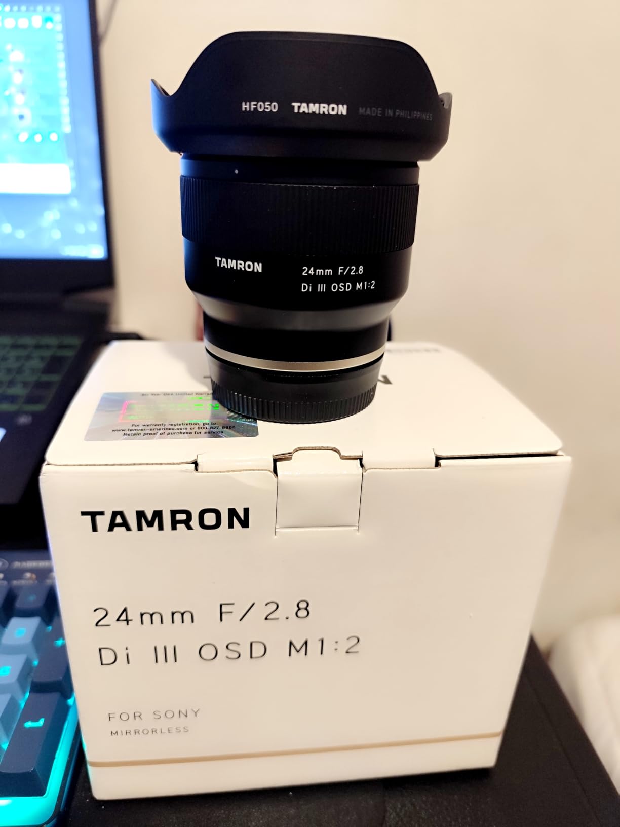 Tamron 24mm F/2.8 Di III OSD M1:2 Lens for Sony Full Frame/APS-C E-Mount Mirrorless Camera customer photo 2
