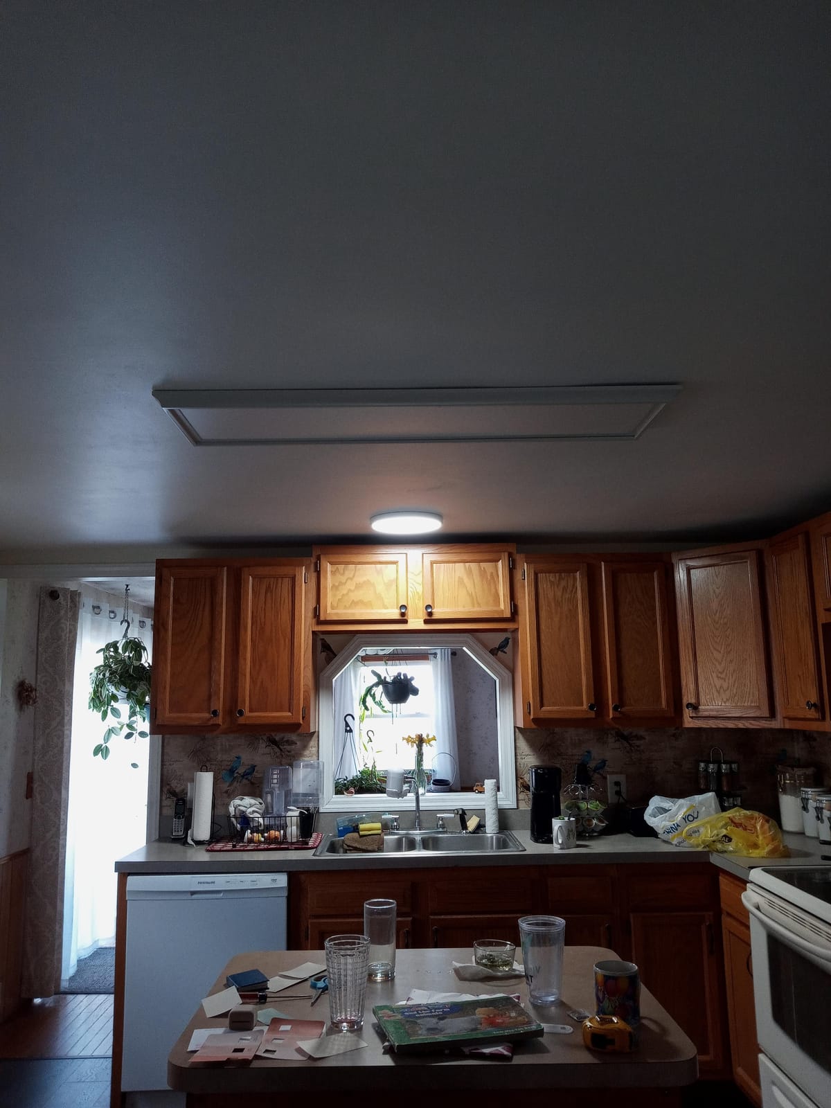 12 Inch LED Flush Mount Ceiling Light Fixture, 5000K Daylight White, 3200LM, 24W Flat Modern Round customer photo 1