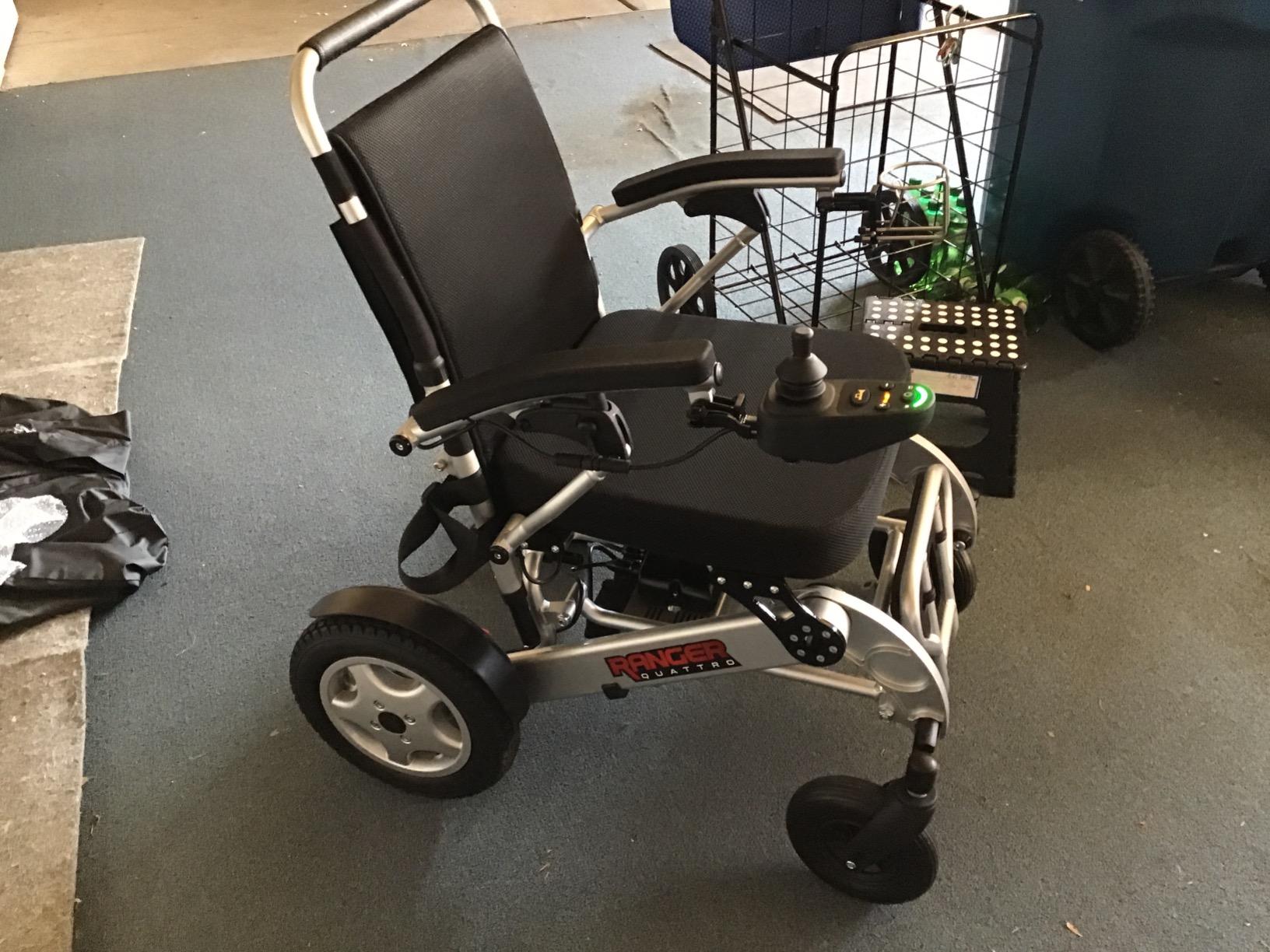 Porto Mobility Ranger Quattro XL 600W Motor Heavy Duty Ultra Exclusive Lightweight Foldable Electric Wheelchair, Weatherproof, Stronger, Longer Range Super Horse Power Dual Motorized All Terrain customer photo 2