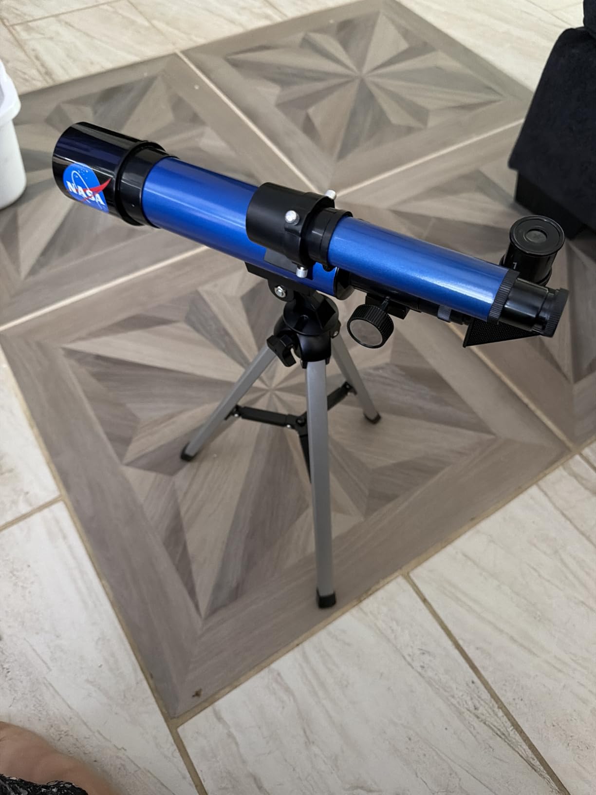 NASA Lunar Telescope for Kids Ages 8-12 with Tripod and Finder Scope | 90x Magnification, Two Eyepieces, Tabletop Tripod, Beginner Astronomy, Space Toys, NASA Birthday Gift customer photo 1