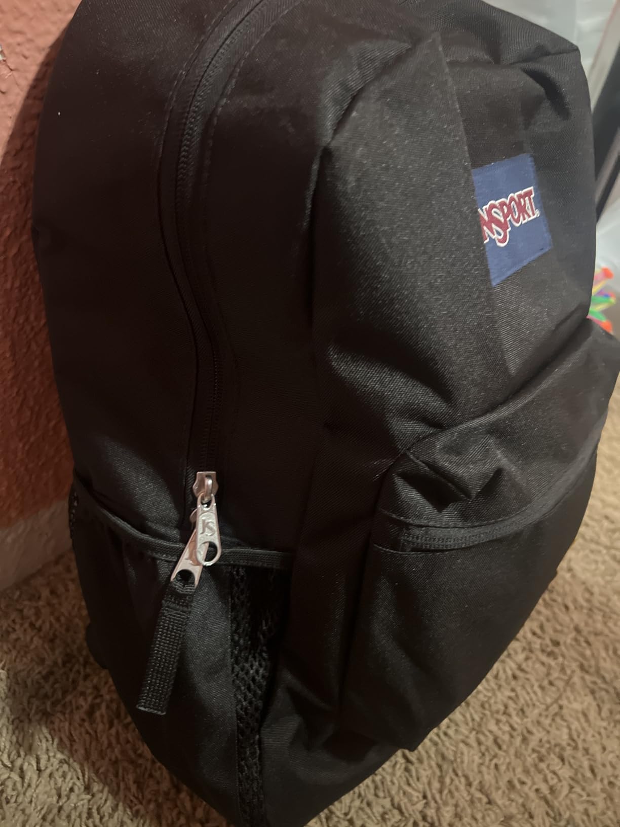 JanSport 26L Cross Town Backpack - 12 inch Daypack, Black | Small Compact Travel Bag with Water Bottle Pocket & Padded Shoulder Straps customer photo 1