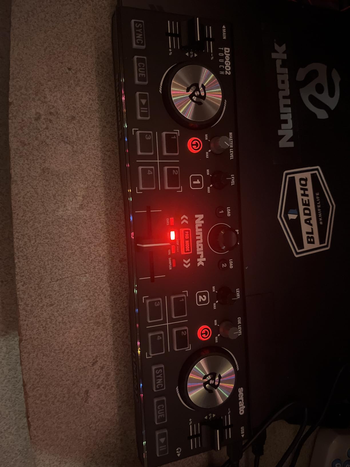 Numark DJ2GO2 Touch Compact DJ Controller | Portable, 2-Deck, Serato Lite, Gen 3 customer photo 1