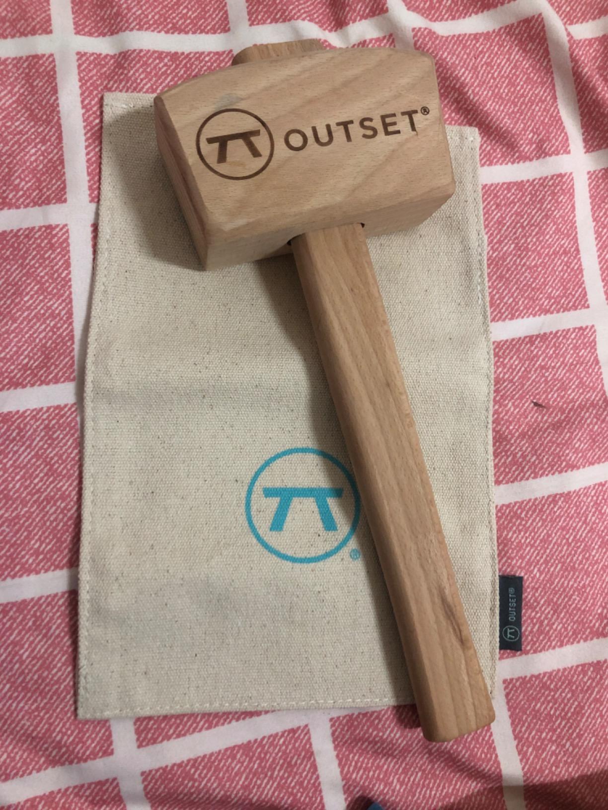 Outset Professional Lewis Bag and Ice Mallet Bartender Kit, 2 Piece Set, Beechwood customer photo 1