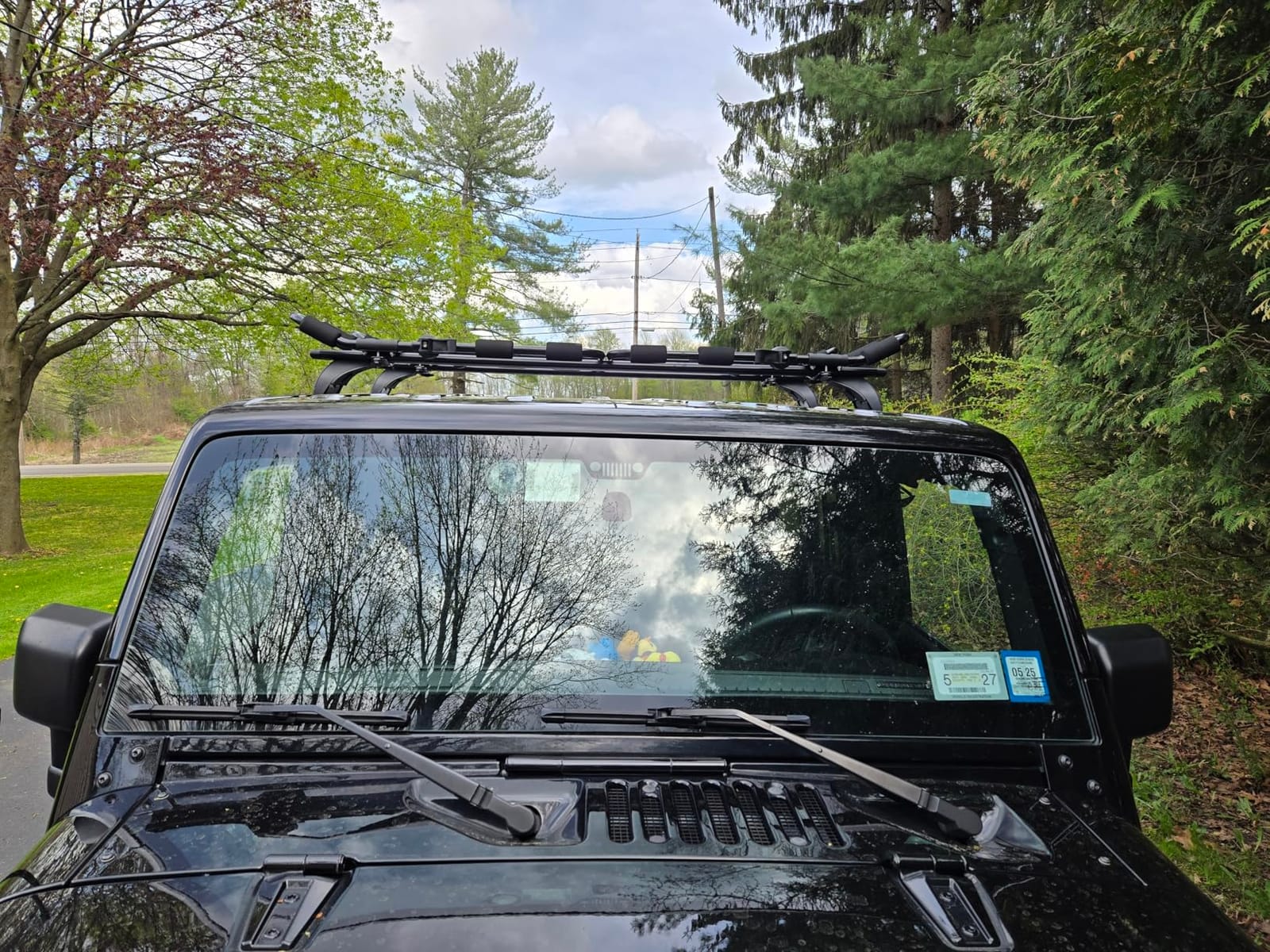Leader Accessories Folding Kayak Roof Rack 4 PCS/Set, J Bar for 2 Kayaks | 150 lbs Capacity, Rust-Resistant, Car Roof Rack for Canoe, SUP, Surfboard, Fits SUV Car Truck Crossbar with 4 Tie Down Straps customer photo 2