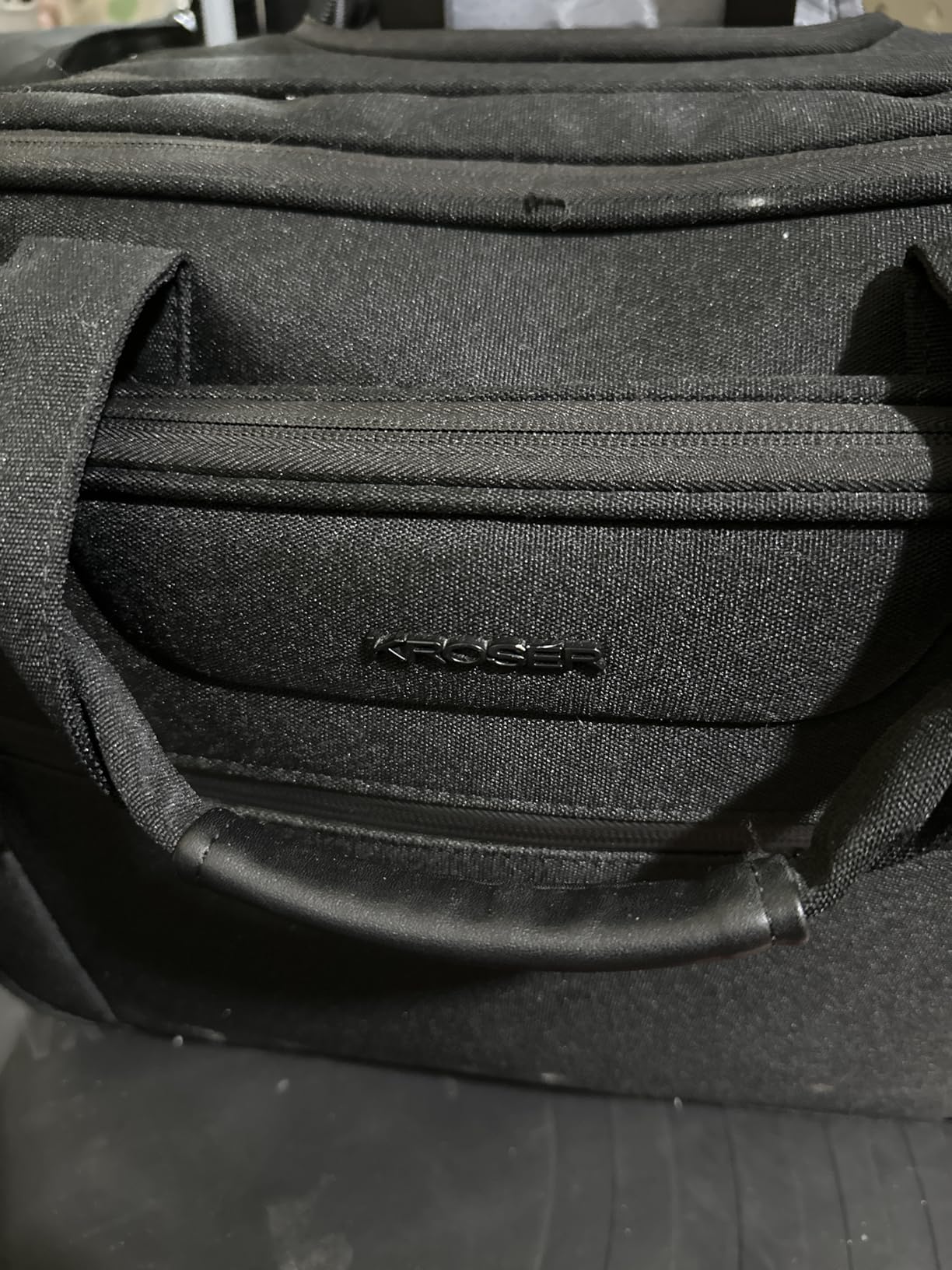 KROSER 17.3 Inch Rolling Laptop Computer Bag, Wheeled Briefcase, Roller case | Multi-compartments, silent wheels, fits airline overhead bins for overnight business trips customer photo 1