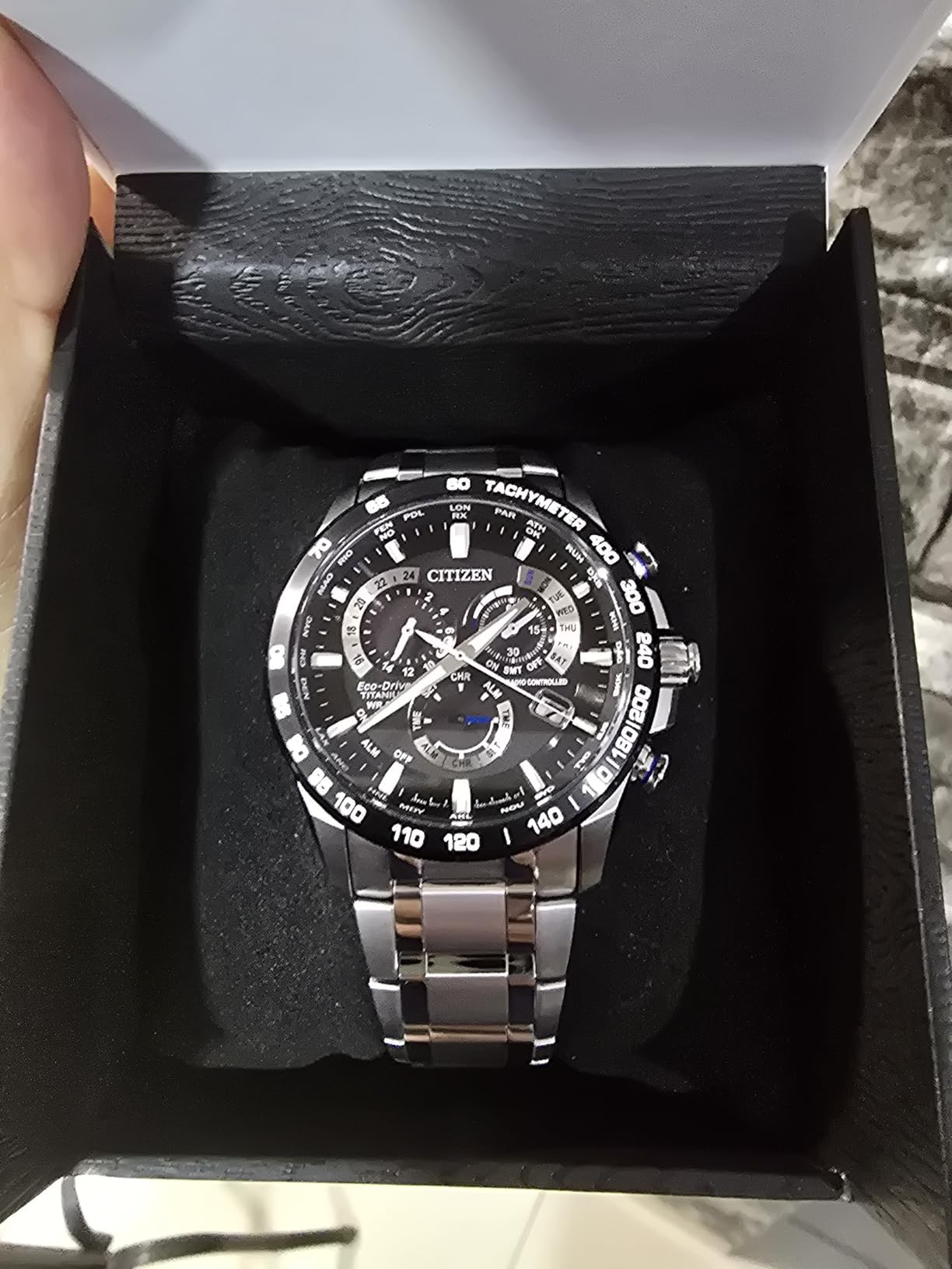Citizen Men's Eco-Drive Sport Luxury PCAT Chronograph Watch customer photo 2
