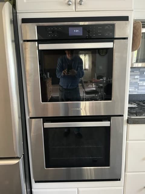 30 in. Haven Coll Double Electric Wall Oven, True Convection, Stainless | Cosmo COS-30EDWC Blue Porcelain, Self Clean Function, 7 Oven Functions, Digital Display, Interior Lighting customer photo 1