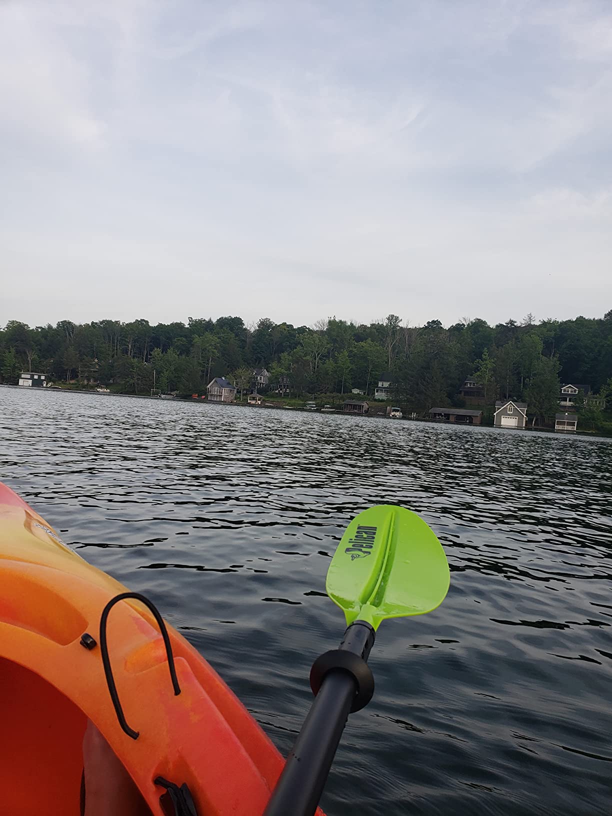 Pelican - Standard Kayak Paddle - Aluminum Shaft and a Durable Polypropylene Blade - 0/65 Degree Blade Angle - with Drip Ring customer photo 2