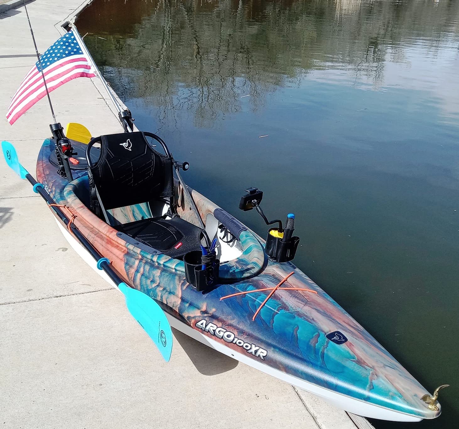 Pelican Argo 100XR Premium Sit-in Recreational Kayak - Lightweight One-Person - 10 ft customer photo 1