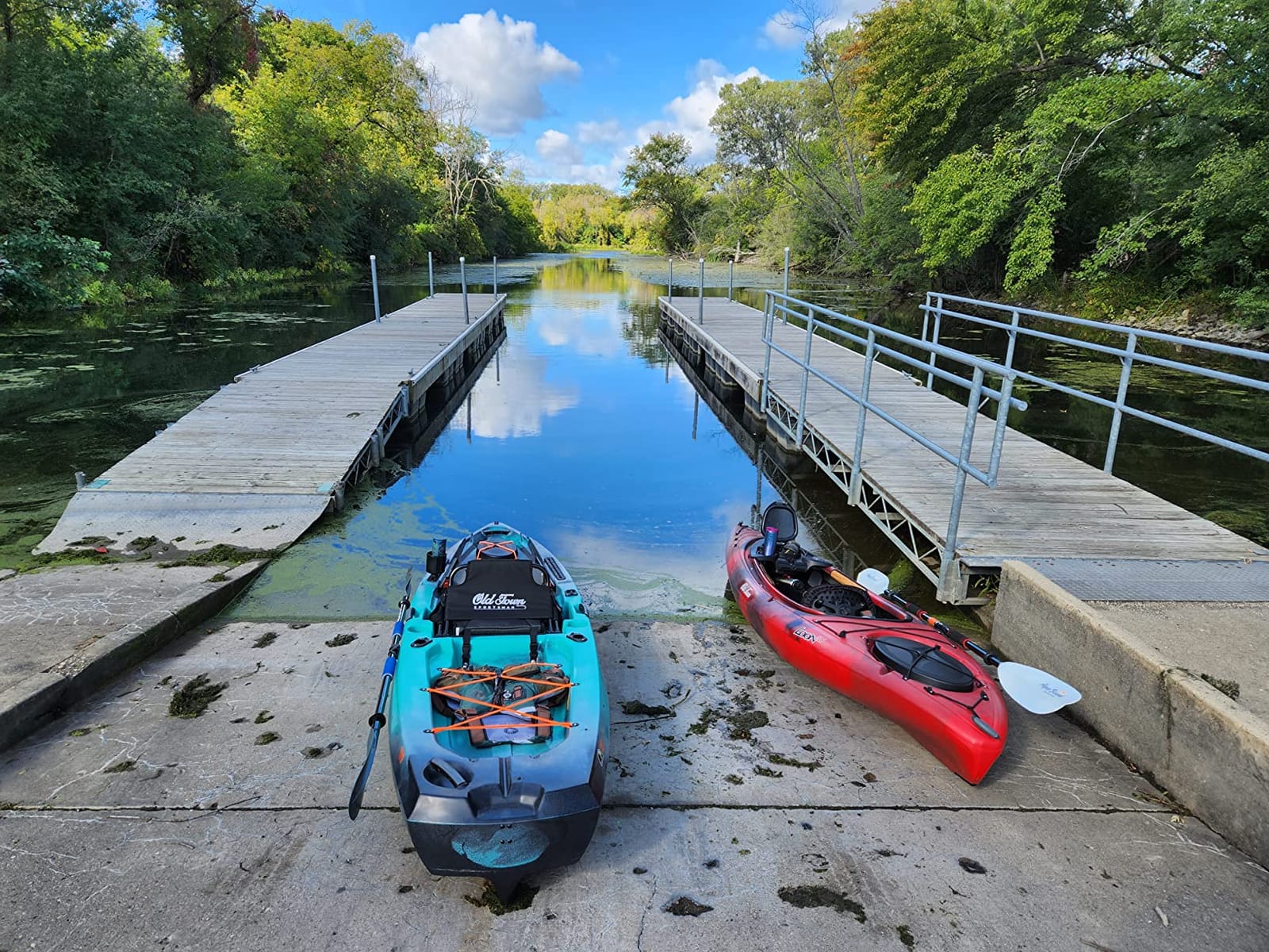 The Catch Kayak Paddle | Adjustable Fiberglass Shaft with Nylon Blades | Lightweight, Adjustable | Perfect for Kayak Fishing, 98.5 inch (250cm) - Arctic Blue - PS1973-00 customer photo 2
