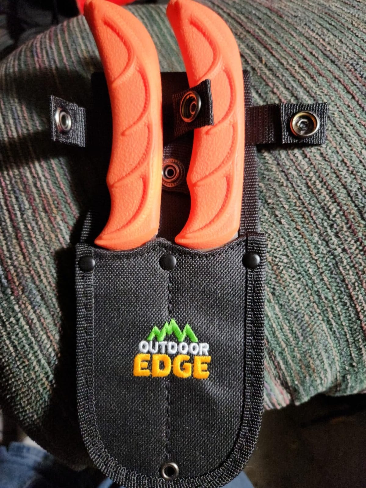 OUTDOOR EDGE JaegerPair, 3-Piece Hunting Knife Combo Set for Processing Big Game with Fixed Blade Drop-Point Skinner, Gutting Knife and Nylon Belt Sheath customer photo 1