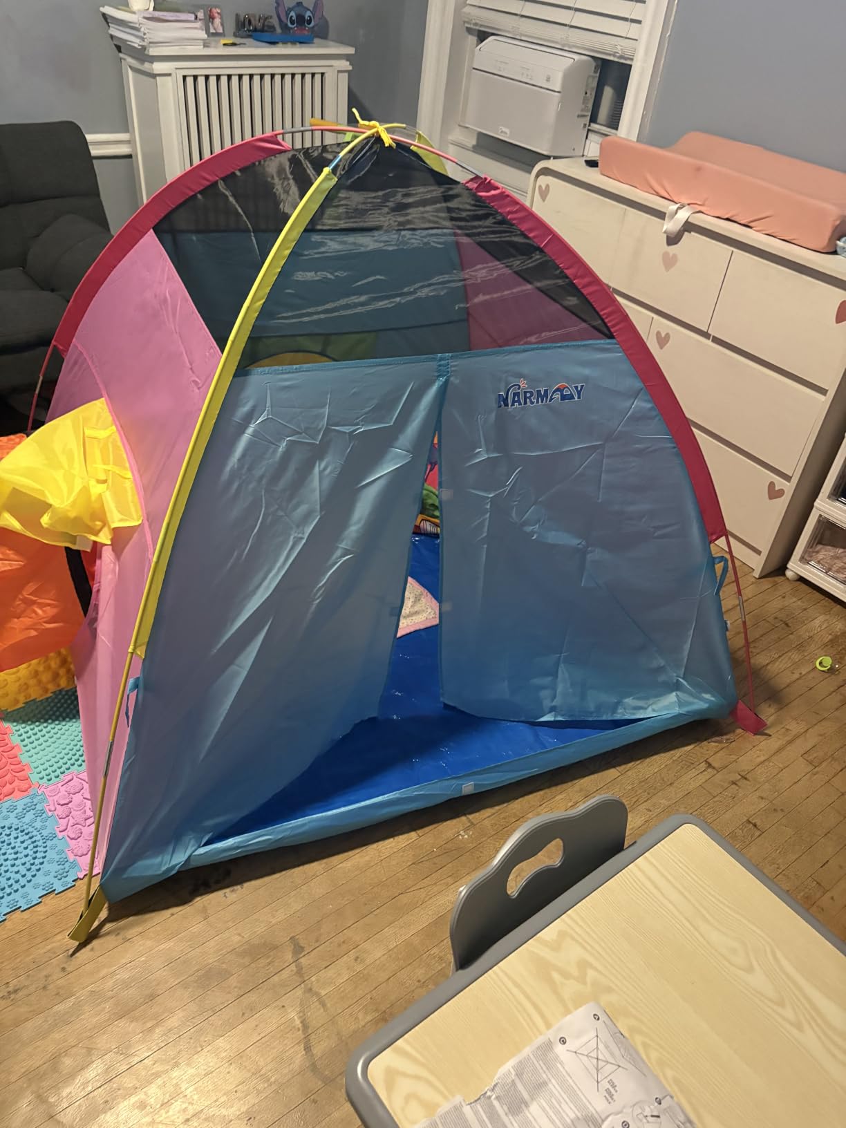 NARMAY® Play Tent Easy Fun Dome Tent for Kids Indoor/Outdoor Fun - 60 x 60 x 44 inch | Playhouse for Boys, Waterproof Floor, Ideal Gift for Young Kids, Easy Setup & Storage customer photo 1