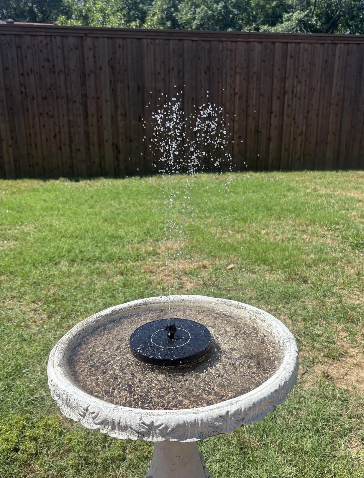 Mademax Solar Bird Bath Fountains, Upgrade 1.4W Solar Fountain Pump with 8 Nozzles & 4 Brackets, Free Standing Floating Solar Powered Water Fountain Pump for Bird Bath, Garden, Pond, Pool, Outdoor customer photo 1