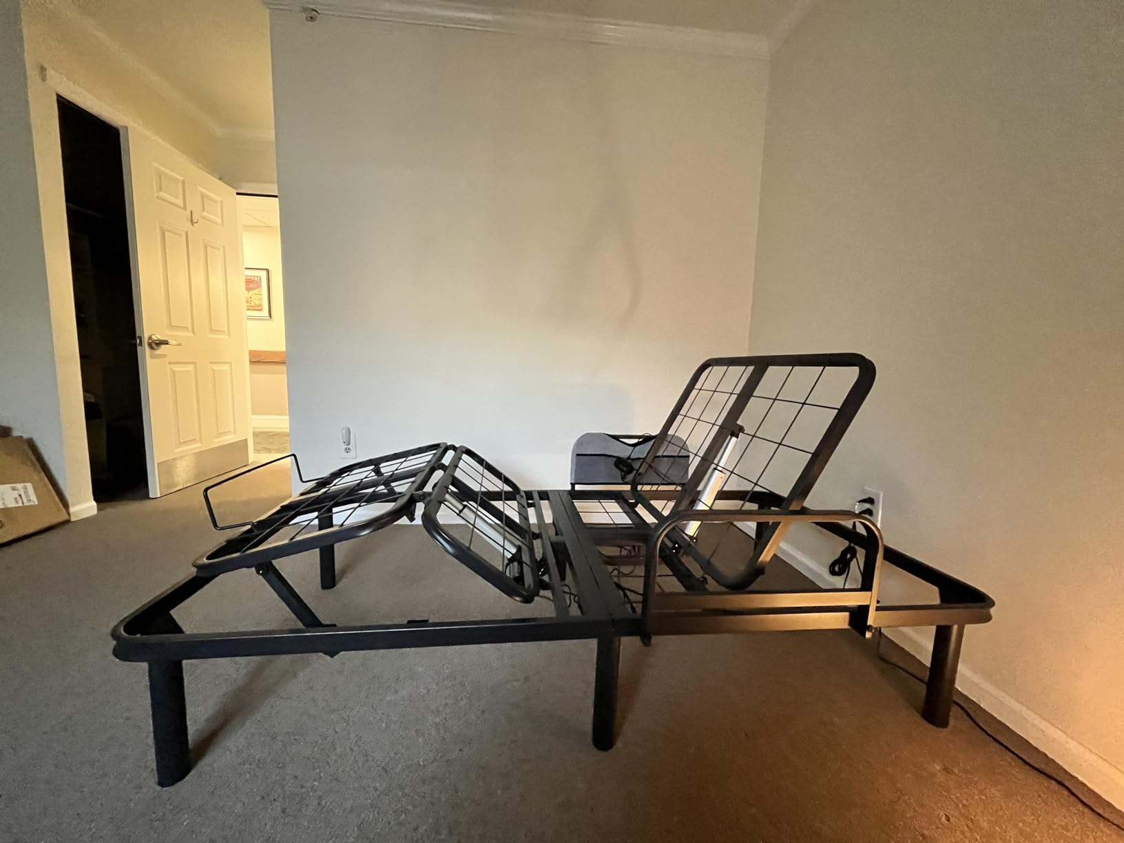 Adjustable Bed Base Frame (Twin) - Electric Heavy Duty Metal Platform Bed Frame with Adjustable Base for Hospital Mattress, Remote for Head, Leg & Foot Incline, Dual USB Ports, Easy Assembly customer photo 1