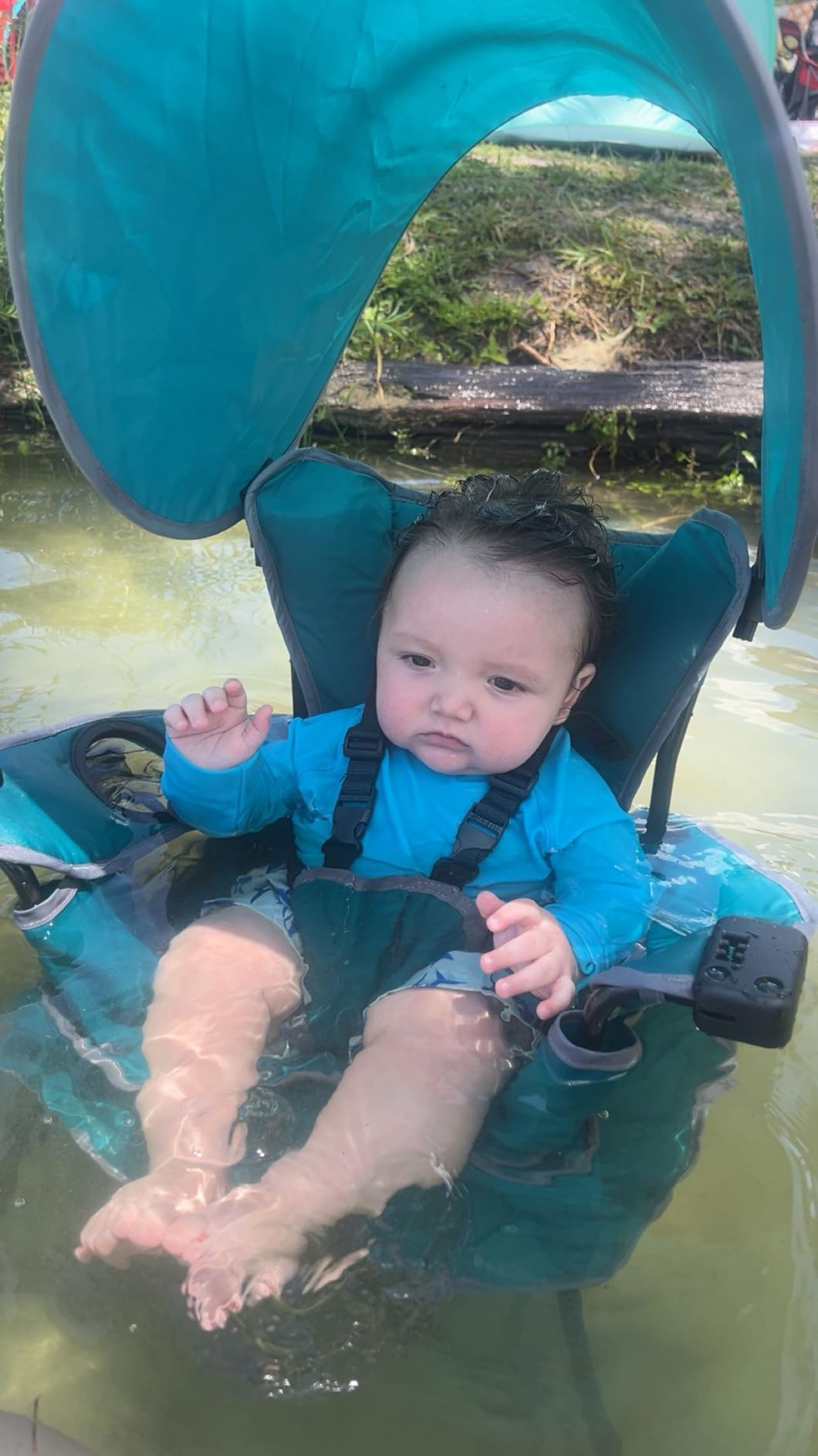 Baby Delight Go with Me Venture Portable Chair | Indoor and Outdoor | Sun Canopy | 3 Child Growth Stages | Carbon Camo customer photo 1