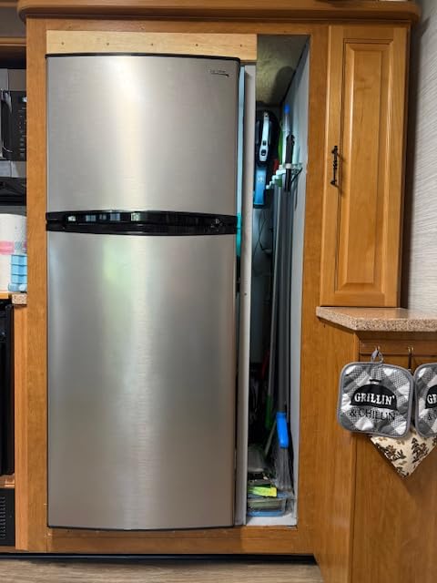 RecPro 10 Cu Ft 12V RV Refrigerator | Black | Frost-Free | Double Door | Low Power Consumption, Adjustable Shelves, Double door customer photo 2