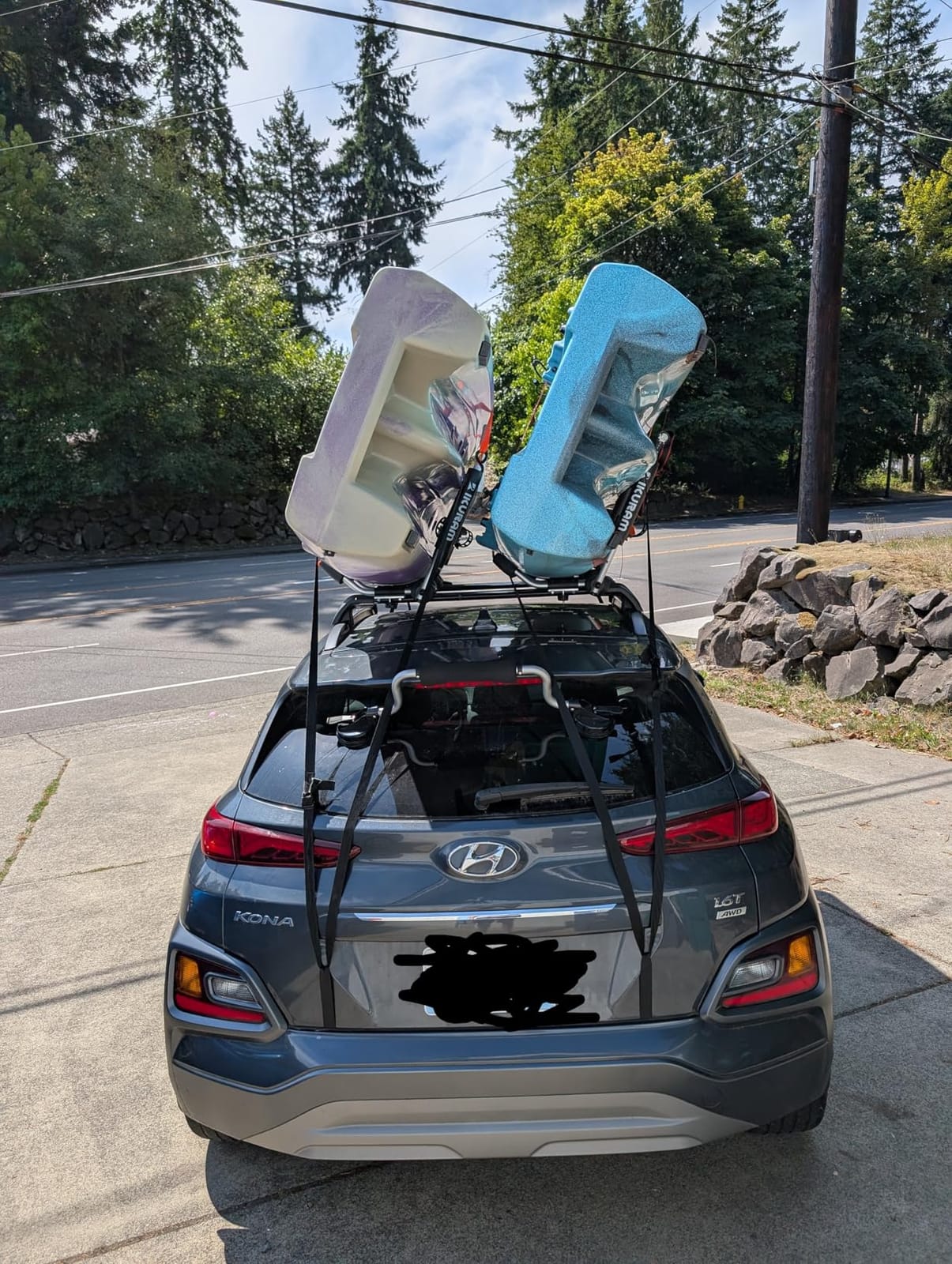 IKURAM R Aluminum Kayak Roof Rack Folding J-Style Universal 4-in-1 | For Canoe, SUP, Kayaks, Surfboard, Rooftop Mount, For SUV, Car and Truck Crossbars, Multifunction Carrier customer photo 1
