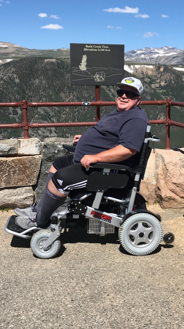 Porto Mobility Ranger The Beast Ultra Heavy Duty Foldable Electric Wheelchair Holds 500lbs 400W Horse Power Dual Motor Folding All Terrain Power Wheelchair customer photo 2