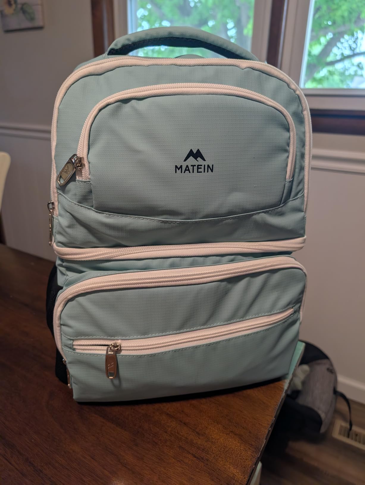 MATEIN Cooler Backpack, 26/40 Cans Insulated Lunch Backpack for Men Women | Double Layer, Lightweight & Soft, with Cooler Compartment, Leakproof Cool Lunchbox Bag, Beer Gifts for Beach Camping Hiking customer photo 2