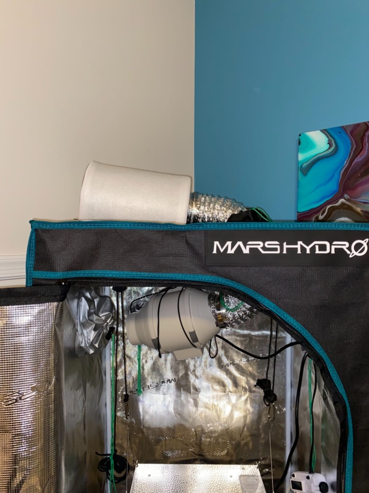 MARS HYDRO 2x2ft Grow Tent Kit with TS600 100W Full Spectrum LED Grow Light customer photo 1