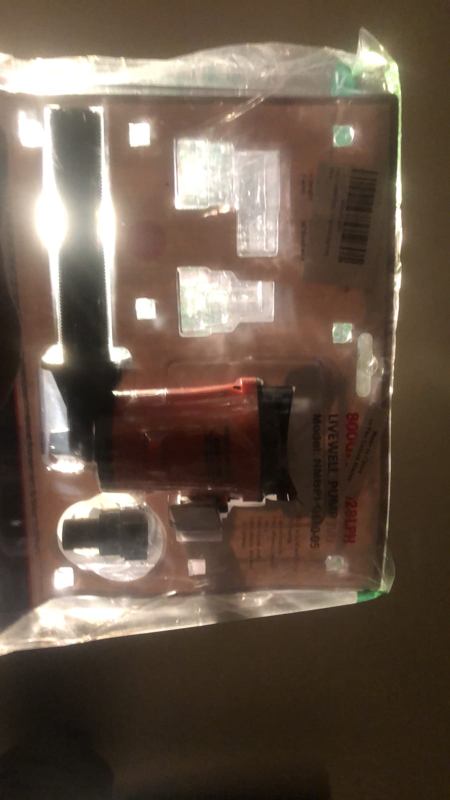 Livewell Pump 800GPH 12V, Live Well Pump for Boat, Live Bait Tank Aerator customer photo 1