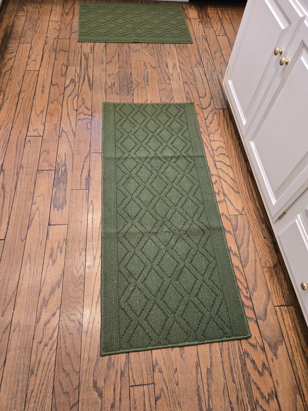 COSY HOMEER 48x20Inch/30X20Inch Kitchen Rug Mats,Grey customer photo 1