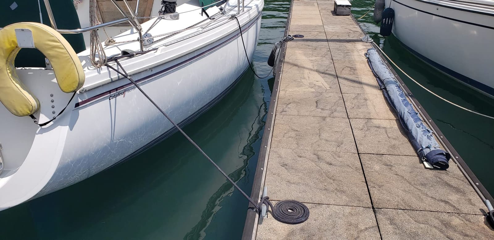 2 Pack Premium Navy Blue Dock Lines - 15' / 25'/35' with Eyelet | Double Braided Nylon Dock Line customer photo 2